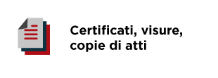Certificati, Visure, Copie Atti e Bilanci
