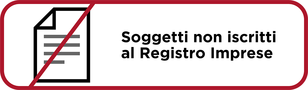 Soggetti non iscritti al Registro Imprese