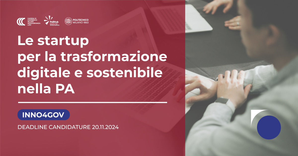 Programma di accelerazione “Inno4Gov” 2024